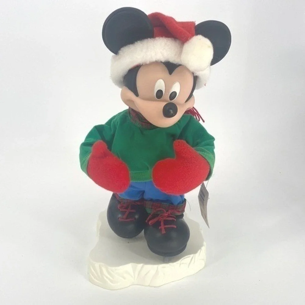Santa's Best Mickey Unlimited 1998 Mickey Mouse Holiday Animated Ice Skater